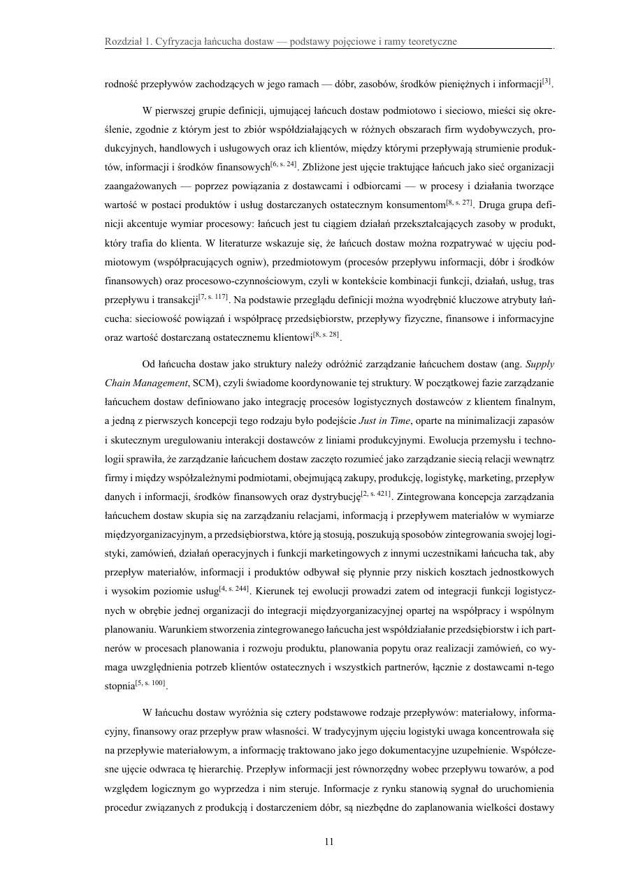 Przypisy z numerem strony źródła — Cyfryzacja łańcucha dostaw — technologie i efekty wdrożenia